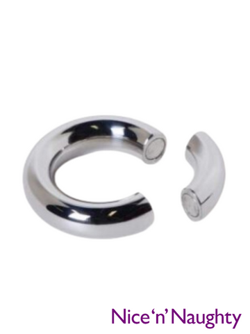 Nice 'n' Naughty Magnetic Donut Cock Ring Stainless Steel from Nice 'n' Naughty