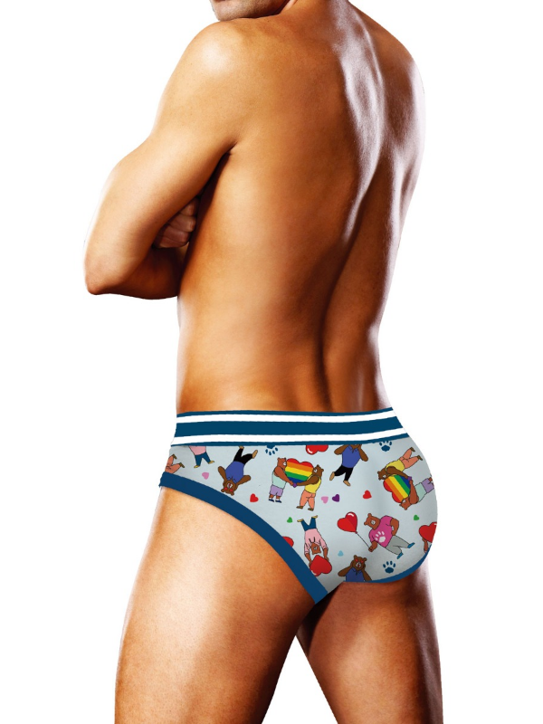 Prowler Bears With Hearts Brief Blue from Nice 'n' Naughty