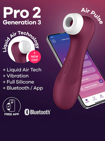 Satisfyer Pro 2 Generation 3 App Enabled with w Liquid Air Technology from Nice 'n' Naughty