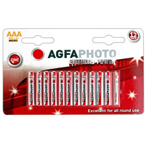 AGFA AAA Batteries 12 Pack