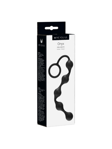 Me You Us Onyx Silicone Anal Beads