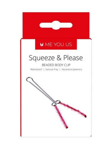 Me You Us Squeeze & Please Beaded Clit Clip