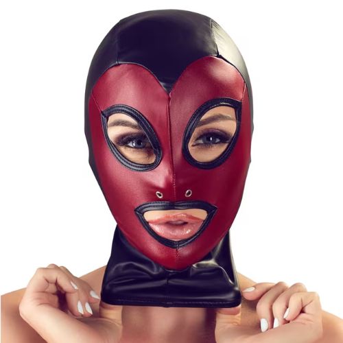 Bad Red Mask Bad Kitty Two Tone Head Mask | Masks & Hoods | Nice 'n' Naughty