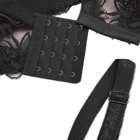 Be a lady Trueform Illusion Lace Bra Black from Nice 'n' Naughty