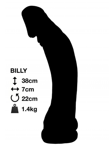 Billy Xtra Large Cock Black from Nice 'n' Naughty