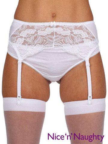 Classified Pull On Lace Suspender Belt from Nice 'n' Naughty