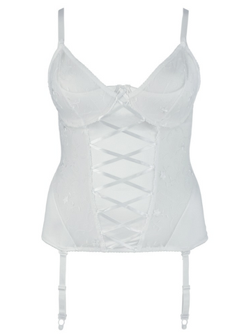 Cottelli Curves Basque White from Nice 'n' Naughty