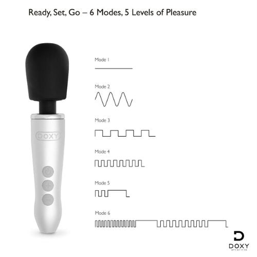 Doxy Go - Brushed Metal Compact Wand from Nice 'n' Naughty