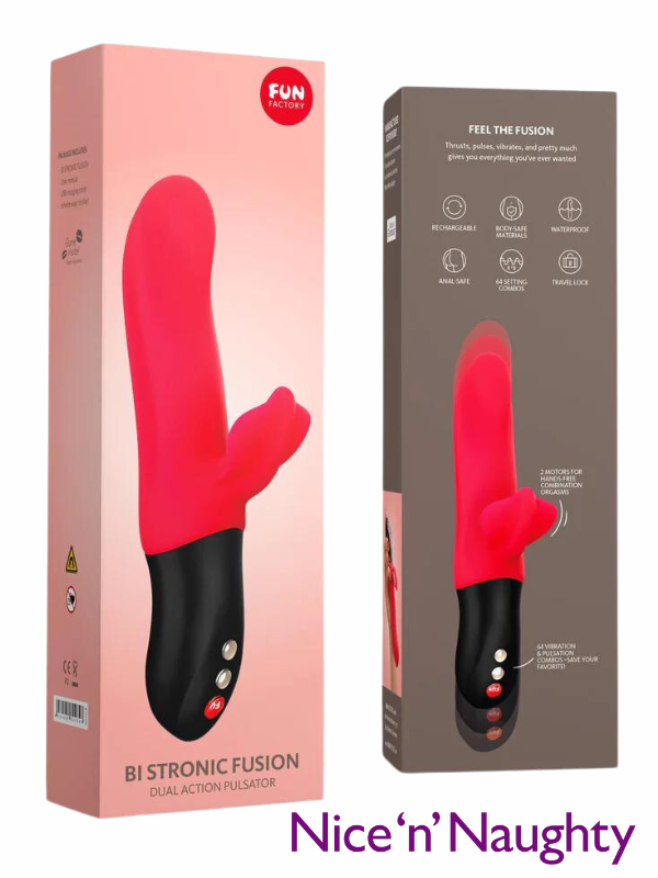 Fun Factory Bi Stronic Fusion India Red from Nice 'n' Naughty