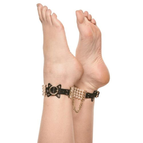 Guilty Pleasure Ballroom Pearl Ankle Cuffs from Nice 'n' Naughty