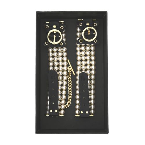 Guilty Pleasure Ballroom Pearl Ankle Cuffs from Nice 'n' Naughty