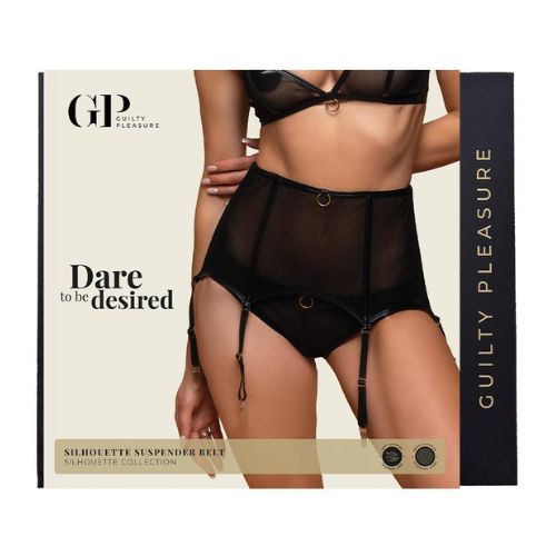 Guilty Pleasure Silhouette Suspender Belt from Nice 'n' Naughty
