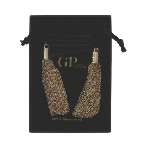 Guilty Pleasure Tassel Tease Clamps Gold from Nice 'n' Naughty