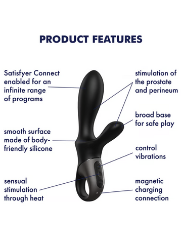 Heat Climax + by Satisfyer Black from Nice 'n' Naughty