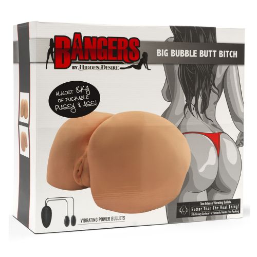 Hidden Desire Bangers Big Bubble Butt Bitch Vibrating Masturbator Light Skin Tone from Nice 'n' Naughty