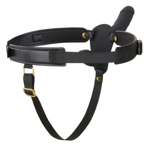 Hidden Desire Inferno Double Vibrating Strap On Black Silicone  from Nice 'n' Naughty