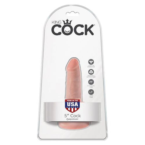 King Cock 5" Dildo Light Skin Tone from Nice 'n' Naughty