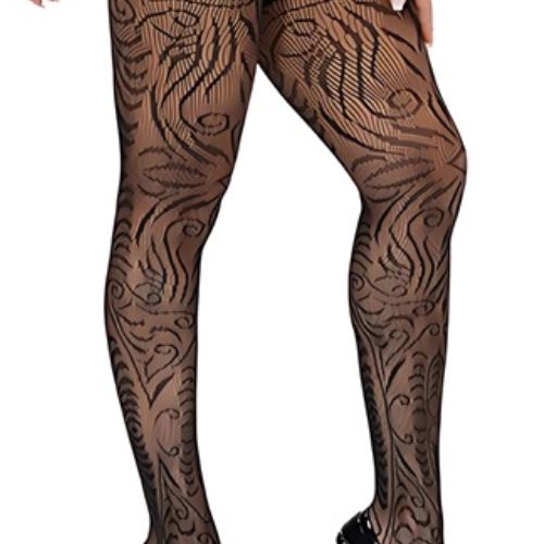 Lace by LJ Plus Size Suspender Pantyhose from Nice 'n' Naughty