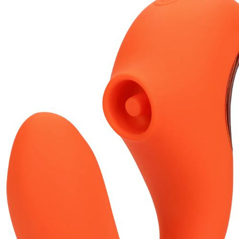 Loveline G-Spot Vibrator with Clitoral Pulse Wave - Untamed Orange from Nice 'n' Naughty