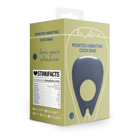 Loveline Pointed Vibrating Cock Ring Baltic Blue from Nice 'n' Naughty