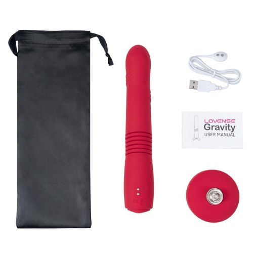 Lovense Gravity Remote Control Thrusting Dildo from Nice 'n' Naughty