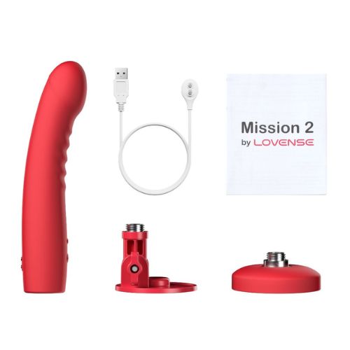 Lovense Mission 2  App Controlled Vibrating Dildo with Touch-Sense Technology from Nice 'n' Naughty