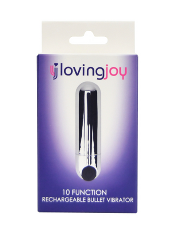 Loving Joy 10 Function Rechargeable Bullet Silver from Nice 'n' Naughty
