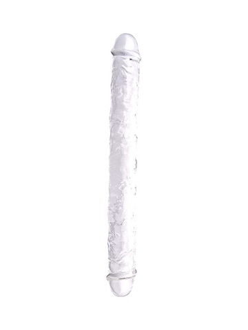 Loving Joy 15 Inch Crystal Double Dildo Clear from Nice 'N' Naughty