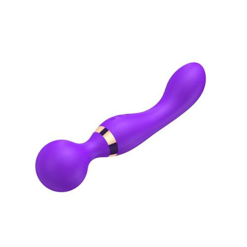 Loving Joy Dual Ended Wand Vibrator Purple from Nice 'n' Naughty