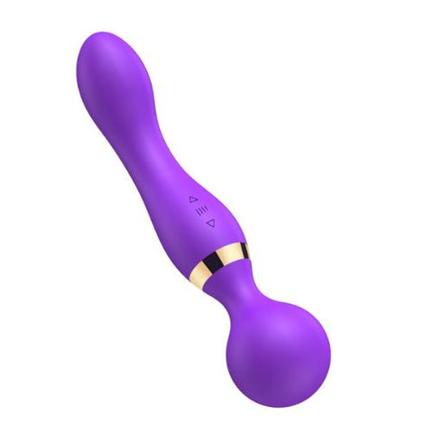 Loving Joy Dual Ended Wand Vibrator Purple from Nice 'n' Naughty