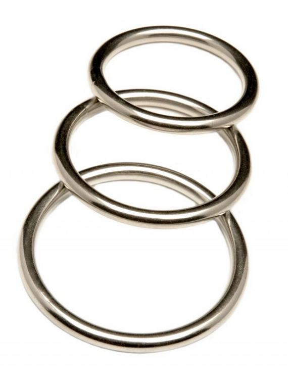 Cockring En Acier Ajustable 10mm - Couleur Argenté - Marque RougeCuir