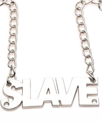 Master Series Enslaved Slave Chain Nipple Clamps Silver from Nice 'n' Naughty