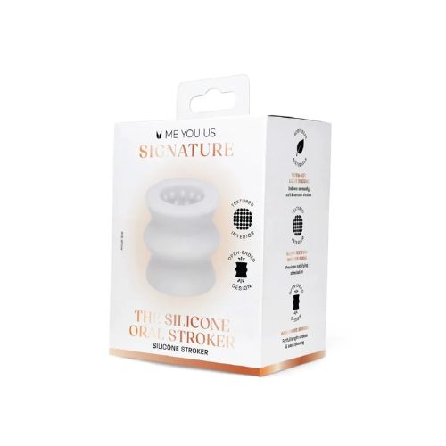Me You Us Signature The Silicone Oral Stroker Clear from Nice 'n' Naughty
