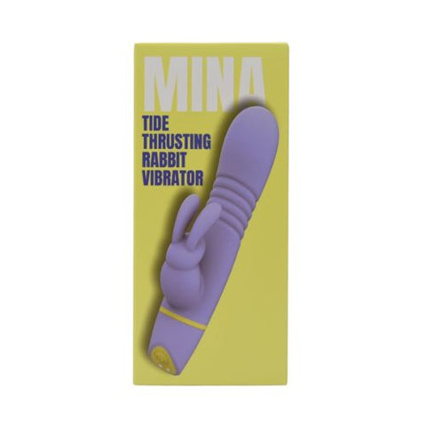 Mina Tide Thrusting Rabbit Vibrator Lilac from Nice 'n' Naughty