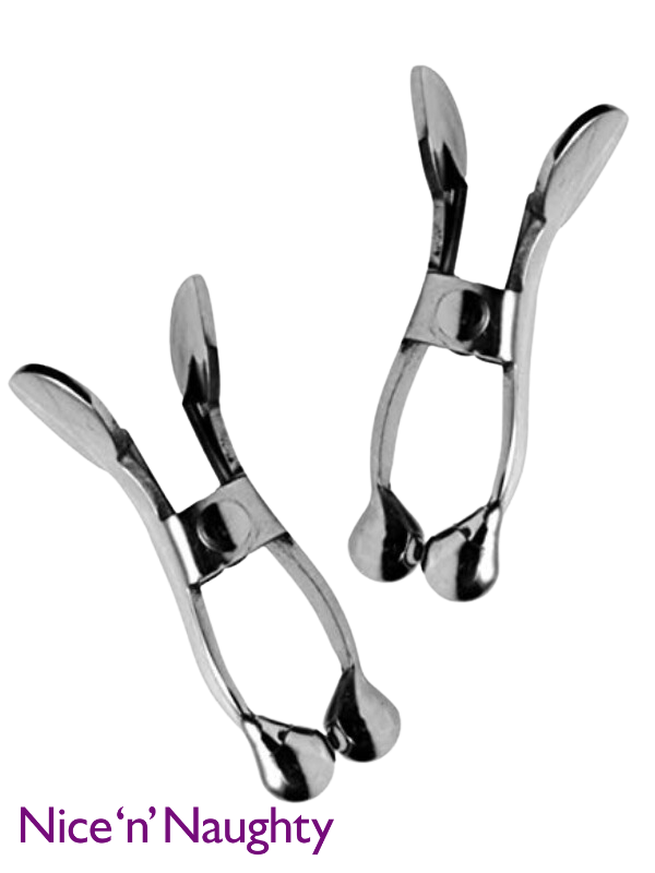 Nice 'n' Naughty Ball Tipped Nipple Clamps Stainless Steel from Nice 'n' Naughty