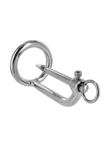 Nice 'n' Naughty Chastity Ring w Penis Stick Stainless Steel from Nice 'n' Naughty