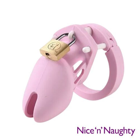 Nice 'n' Naughty Silicone Chastity Device Pink Small from Nice 'n' Naughty