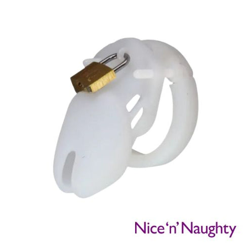 Nice 'n' Naughty Silicone Chastity Device White Small from Nice 'n' Naughty