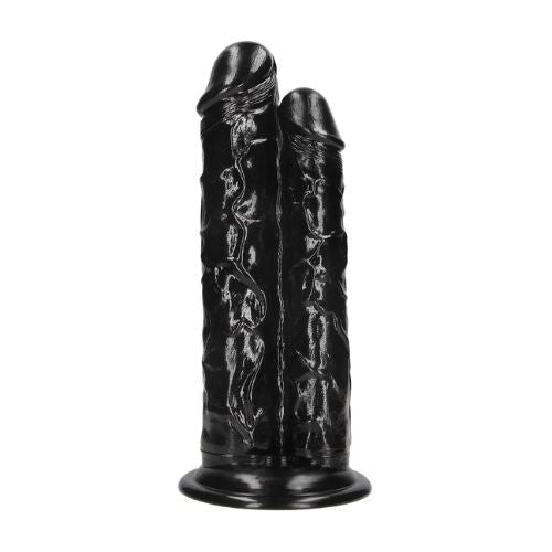 Ouch! Double Titan Realistic Double Dildo Black from Nice 'n' Naughty