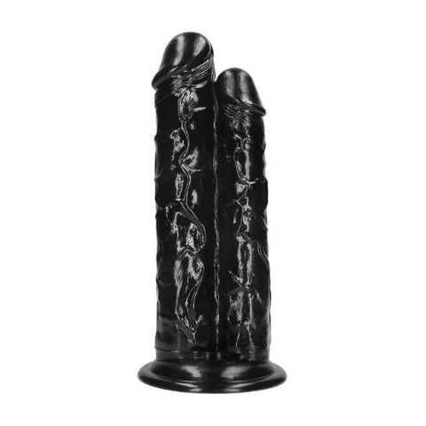 Ouch! Double Titan Realistic Double Dildo Black from Nice 'n' Naughty