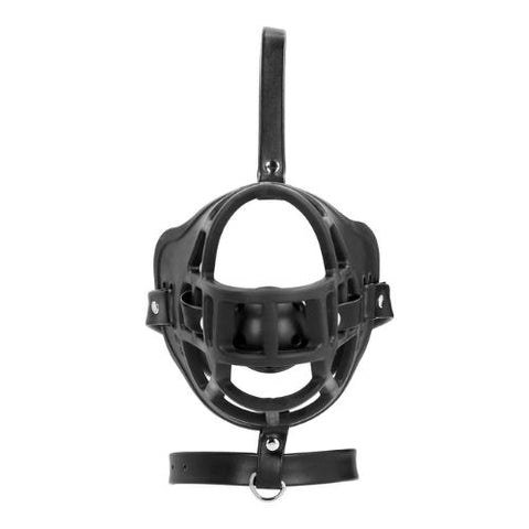 Ouch! Xtreme Muzzle with Removable Ball Gag Black from Nice 'n' Naughty