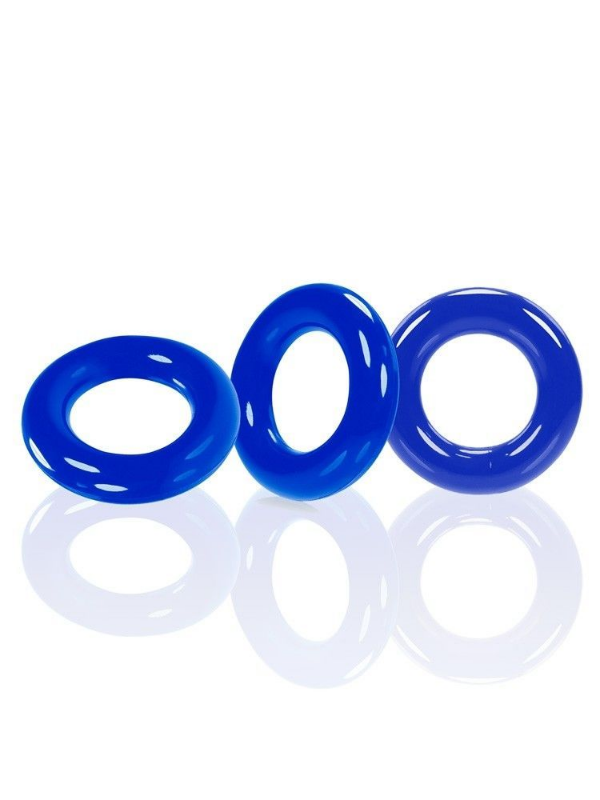 Oxballs Willy Rings 3 Pk Police Blue from Nice 'n' Naughty