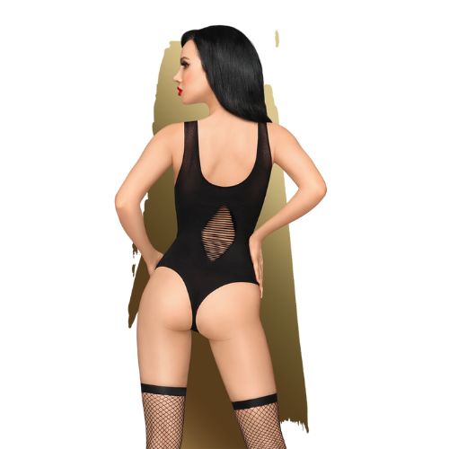 Penthouse Hotter Than Hell Bodysuit with Fishnet Stockings from Nice 'n' Naughty