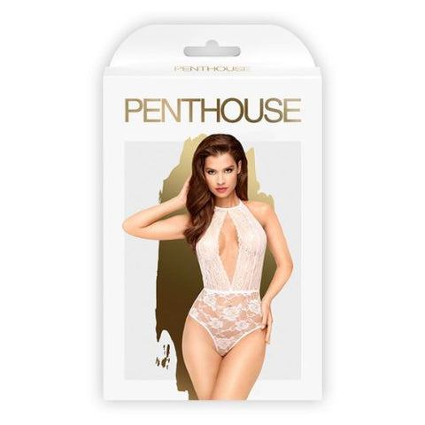 Penthouse Toxic Powder High Neck Teddy White from Nice 'n' Naughty