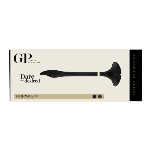Petal Play Muse Double Vibrator Black Silicone from Nice 'n' Naughty