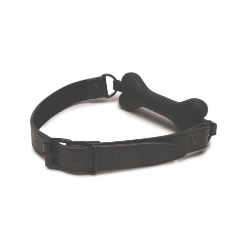 Prowler RED Bone Gag Silicone Black from Nice 'n' Naughty