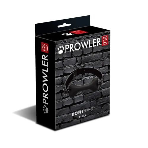 Prowler RED Bone Gag Silicone Black from Nice 'n' Naughty