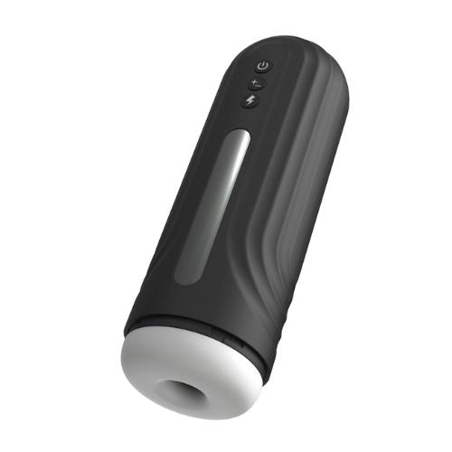 Rev Thrusting and Vibrating Male Masturbator Black from Nice 'n' Naughty