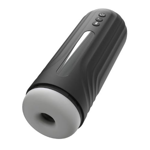 Rev Thrusting and Vibrating Male Masturbator Black from Nice 'n' Naughty