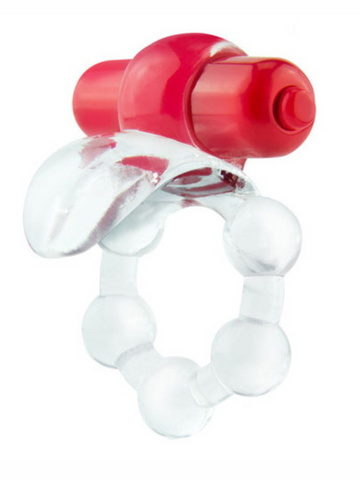 Screaming O Overtime Vibrating Cock Ring Red from Nice 'n' Naughty